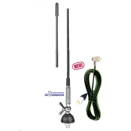 Preview: Albrecht AE 6491 VOX mit Freisprechfunktion 12/24 Volt 4 Watt AM/FM inkl. T 27 NEW Antenne 62 cm